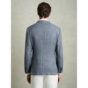 REISS GOULD Single Breasted Check Blazer With Wool